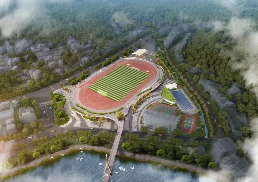 闽清县体育中心项目建设加速推进